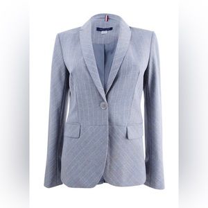 Tommy Hilfiger Women’s Pinstripe Peplum Blazer